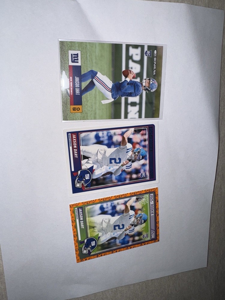2025 Donruss Rookie Jaxson Dart 3 Card Lot