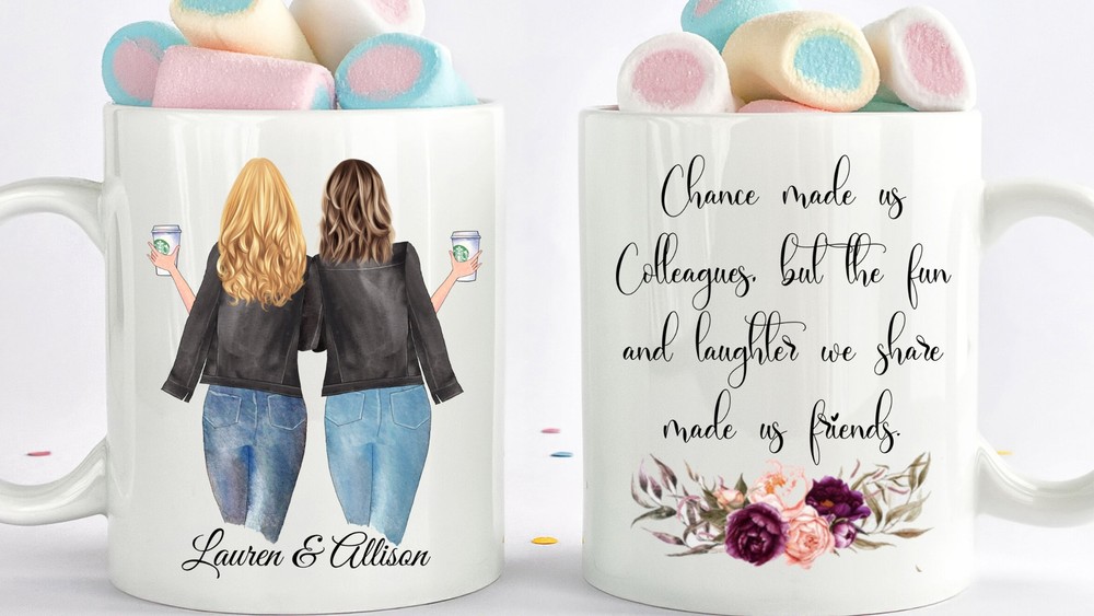 Taza de oficina personalizada regalo colegas Chance Made Us taza de regalo de trabajo personalizada para