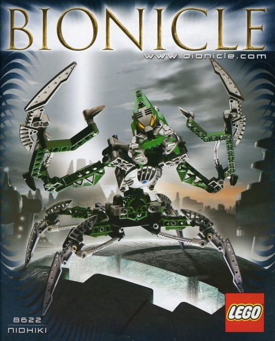 LEGO BIONICLE Nidhiki Set 8622 Building Kit