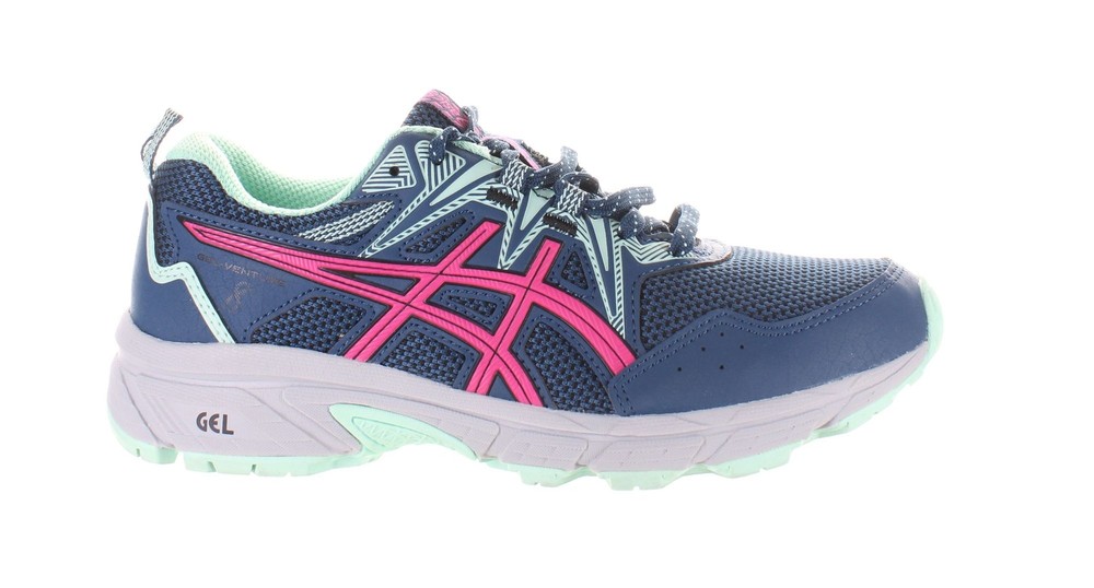ASICS Womens Gel-Venture 8 Blue Hiking Shoes Size 7 (Wide) (7771962)