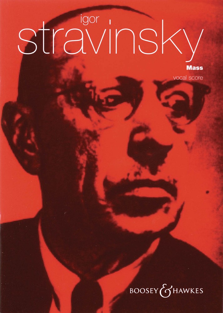 Igor Stravinsky Mass Vocal Score Mixed Chorus Double Wind Piano Sheet Music Book