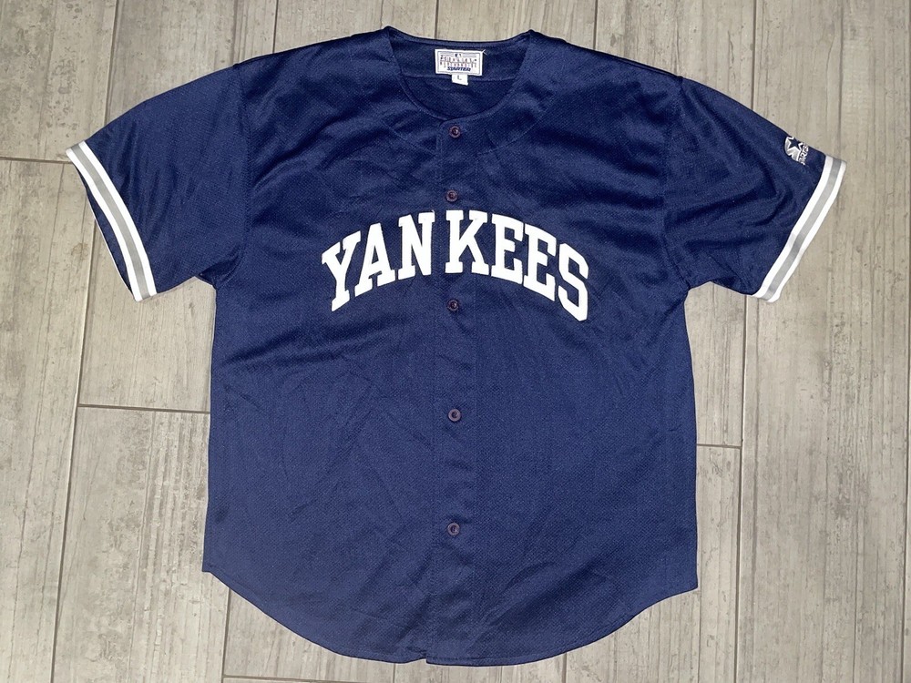 Starter Derek Jeter #2 New York Yankees Jersey Sz Large Stitched   Preowned