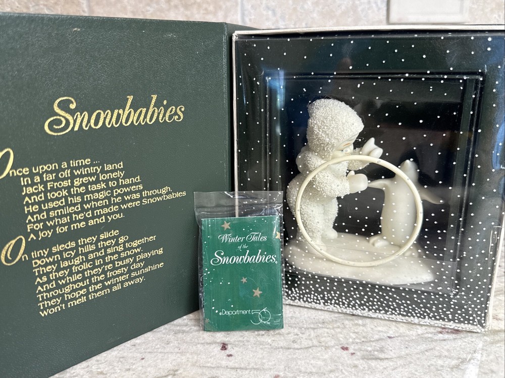 Snowbabies I'll Teach You A Trick Winter Tales SB Dept 56 #68357