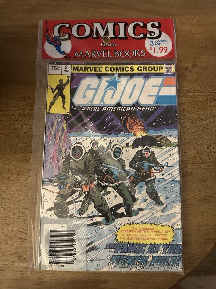 G.I. JOE COMIC BUNDLE sealed 3-pack of RARE MARVEL 2nd Editions #2 26 & 27