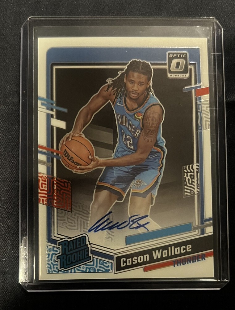 2023-24 Panini Donruss Optic Cason Wallace Rookie Auto RC 269 Thunder