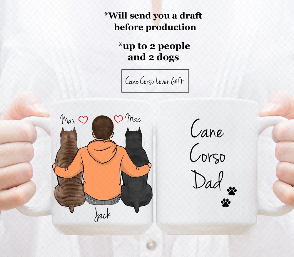 Custom Cane Corso Mug Cane Corso Dad Mug Cane Corso Mom Mug Cane Corso Lover Mug