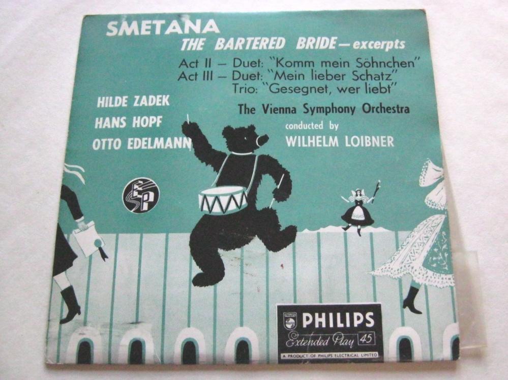 Wilhelm Loibner Smetana The Bartered Bride EP Philips NBE11042 EX/EX 1950s pictu