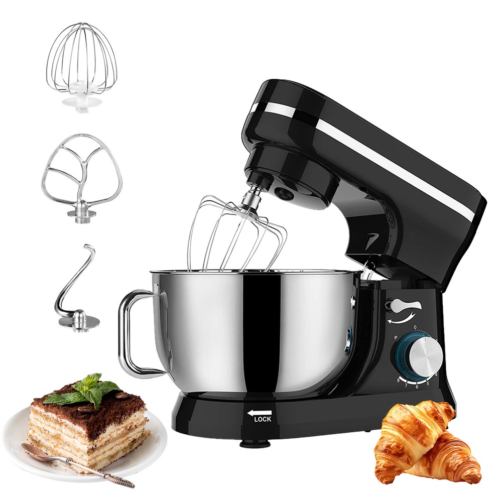 4.5QT Tilt-Head Stand Mixer with 8 Speeds & Dough Hook - US Kitchen  