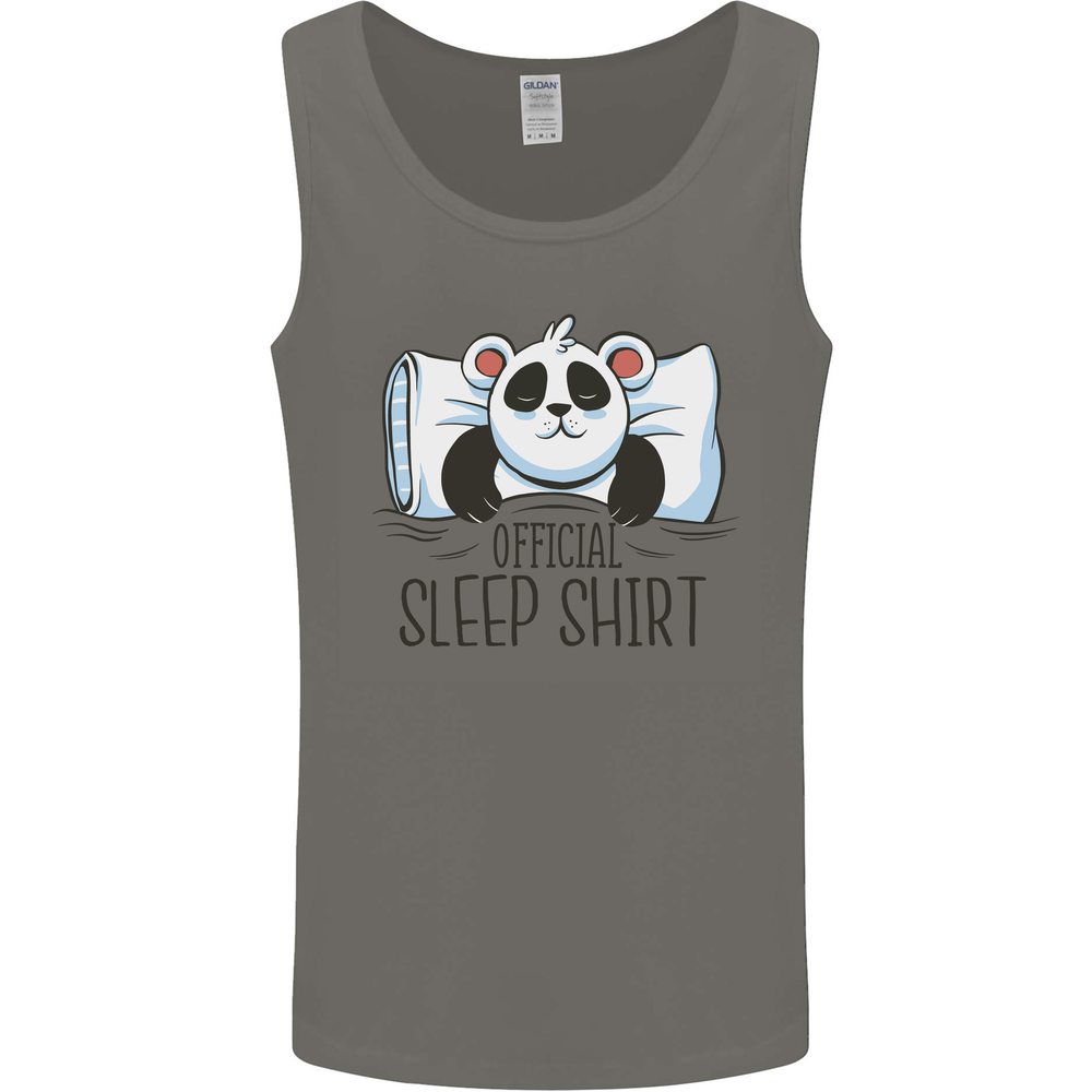 Panda Bear Funny Sleep Sleeping Nightwear Mens Vest Tank Top