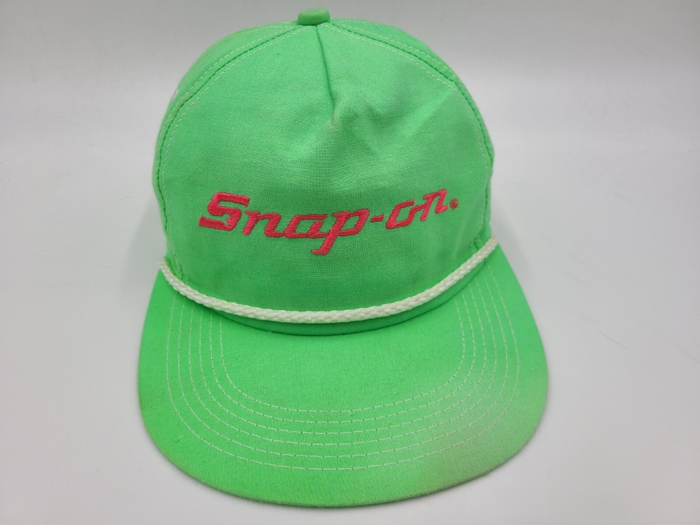 Vintage Snap-On Tools K-Products Rope Snapback Hat Cap Men Women Green Made USA