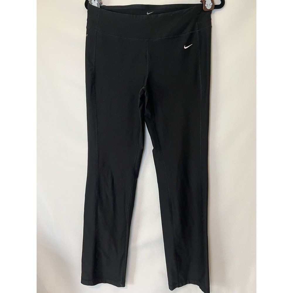 Nike DriFit Womens Medium Yoga Pants Black 8-10 Gym Leggings