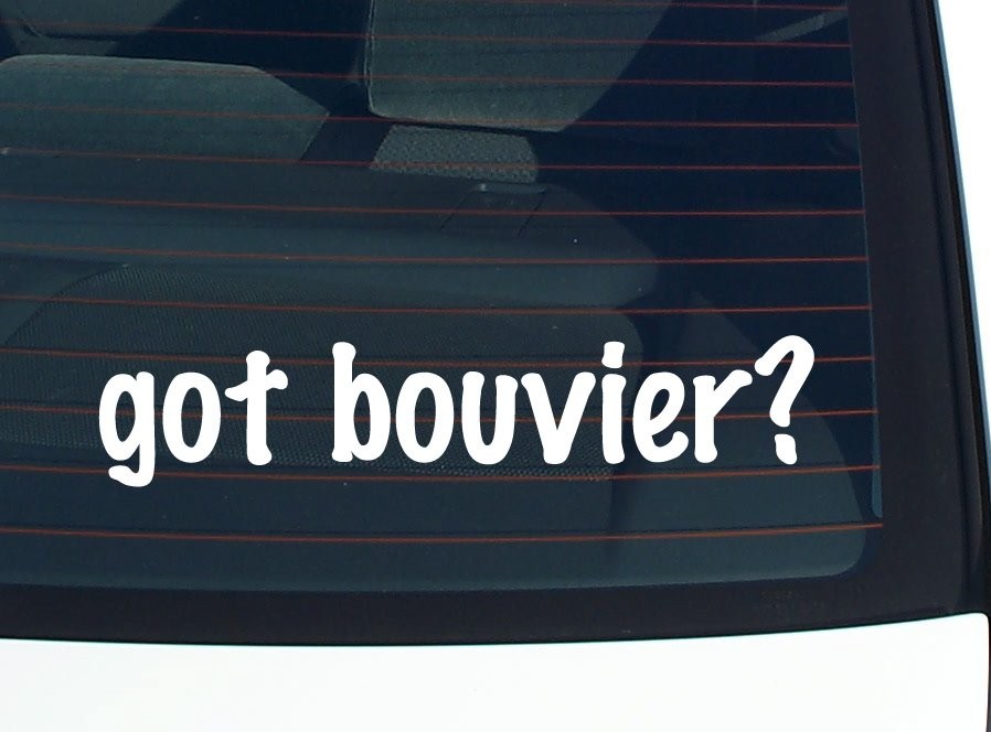 Got Bouvier Funny Car Decal Bumper Sticker Vinyl Window Joke