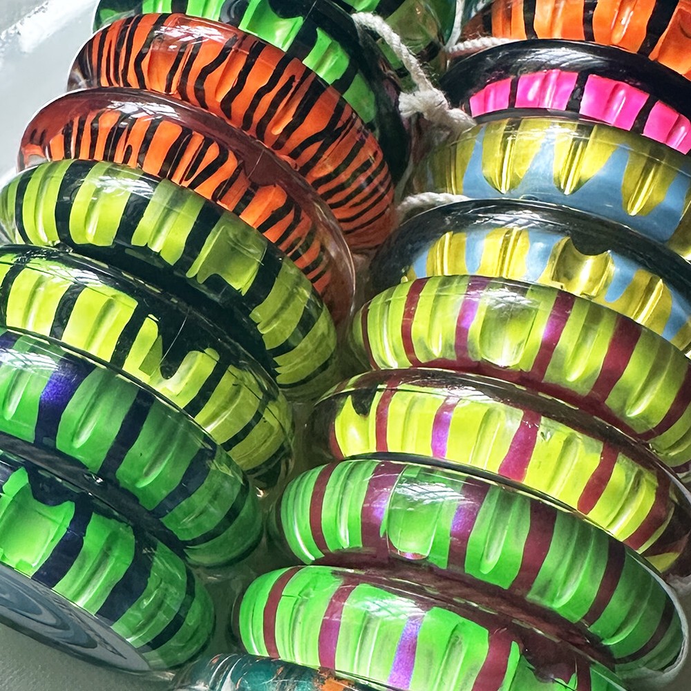 Unique Vintage collectable Playmaxx Proyo Spintastics Hand painted Yo-Yo