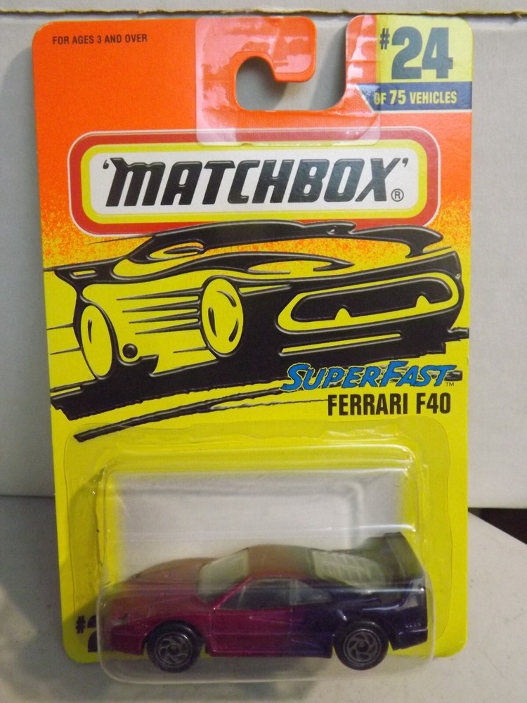 1996 Matchbox Ferrari F40 # 24 of 75 Vehicles