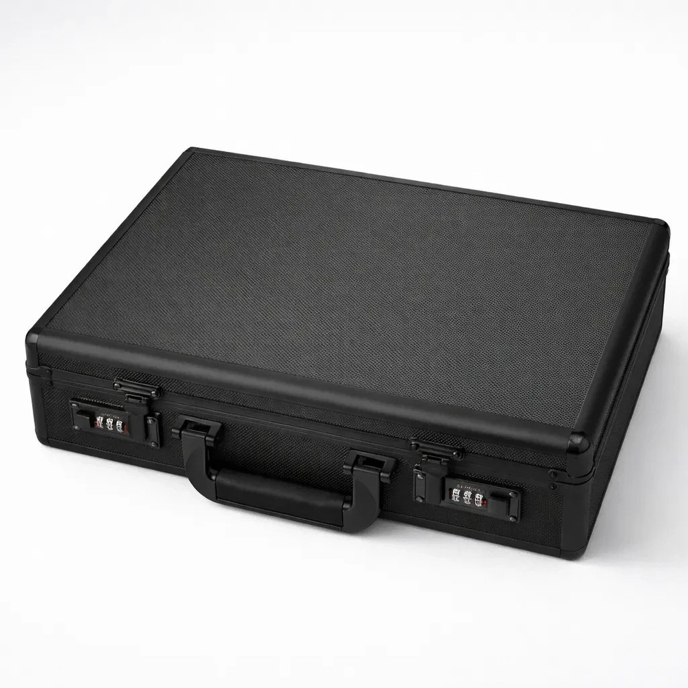 Invicta 18-Slot Aluminum Watch Briefcase - Black (IPM567-BLK)