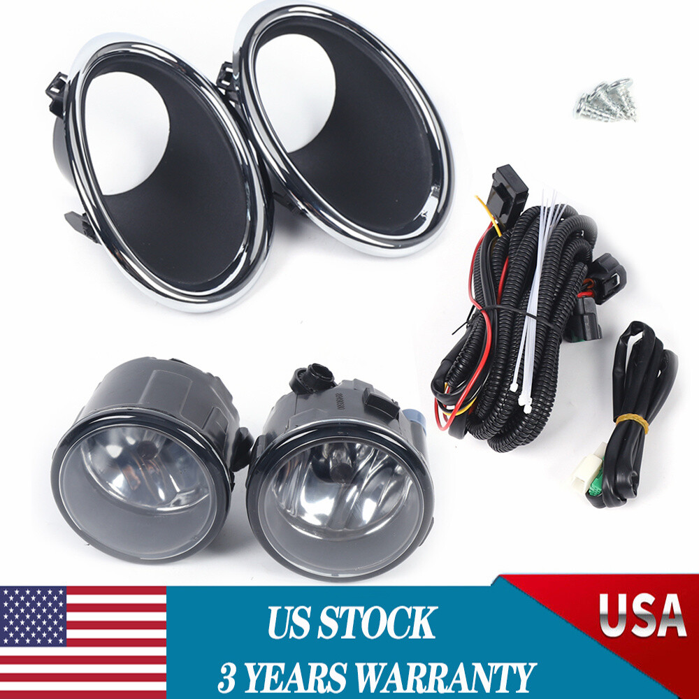 For 2017 2018 Nissan Rogue Sport Fog Lights Front Bumper Halogen Switch Kit!