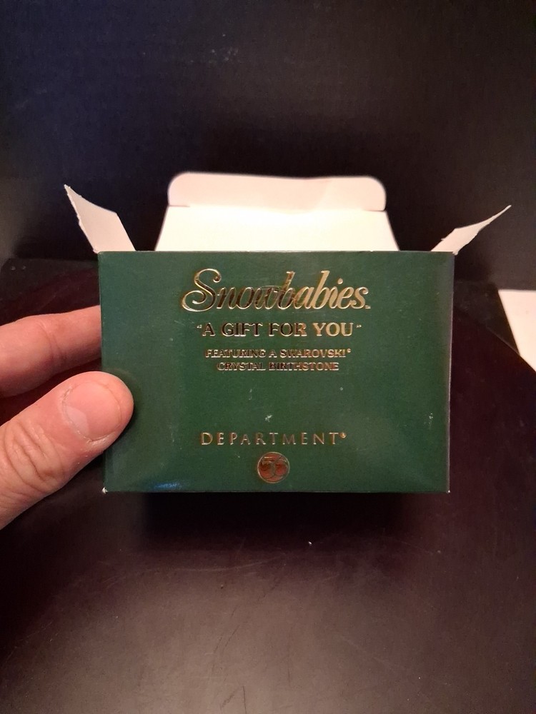 Vintage Dept 56 Snow Babies Oct Opal Figure - Cute Gift for You