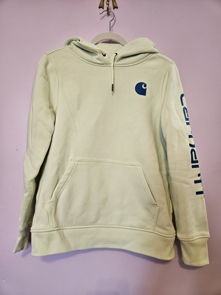 Carhartt Midweight Relaxed Fit Hoodie Mint Green Size Small