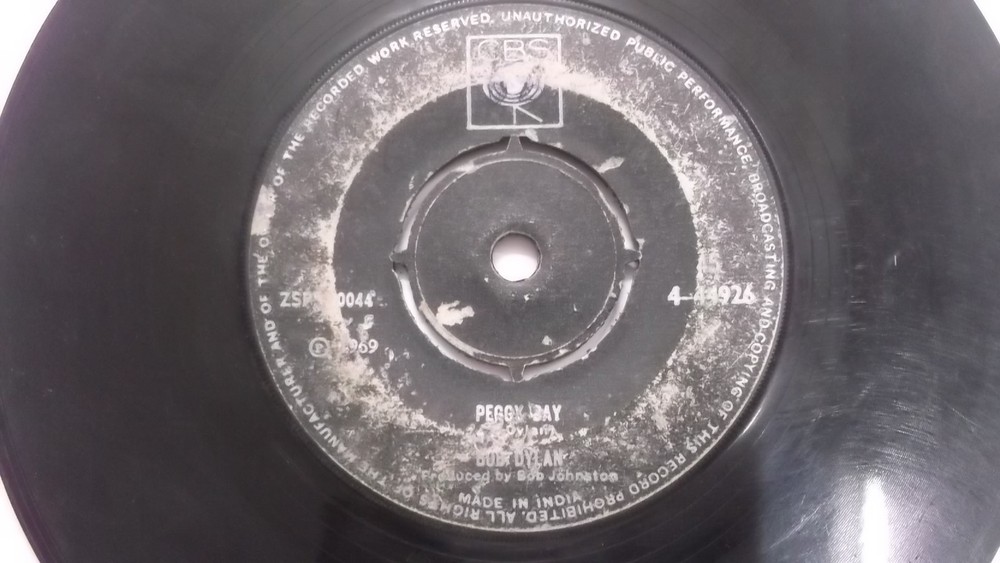 Rare BOB DYLAN Peggy/Lay Lady Lay 7