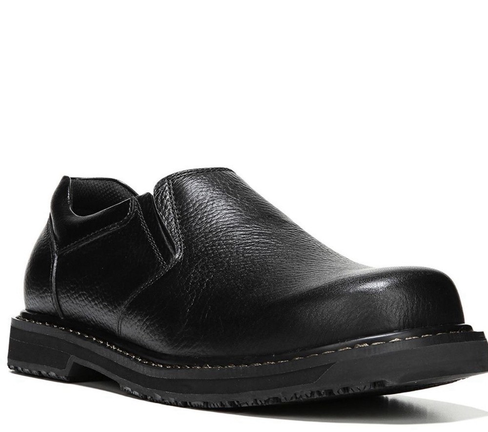 Dr. Scholl's Winder II Men's Slip On Size 10 W Black. Oil Resistant Outsole -NEW