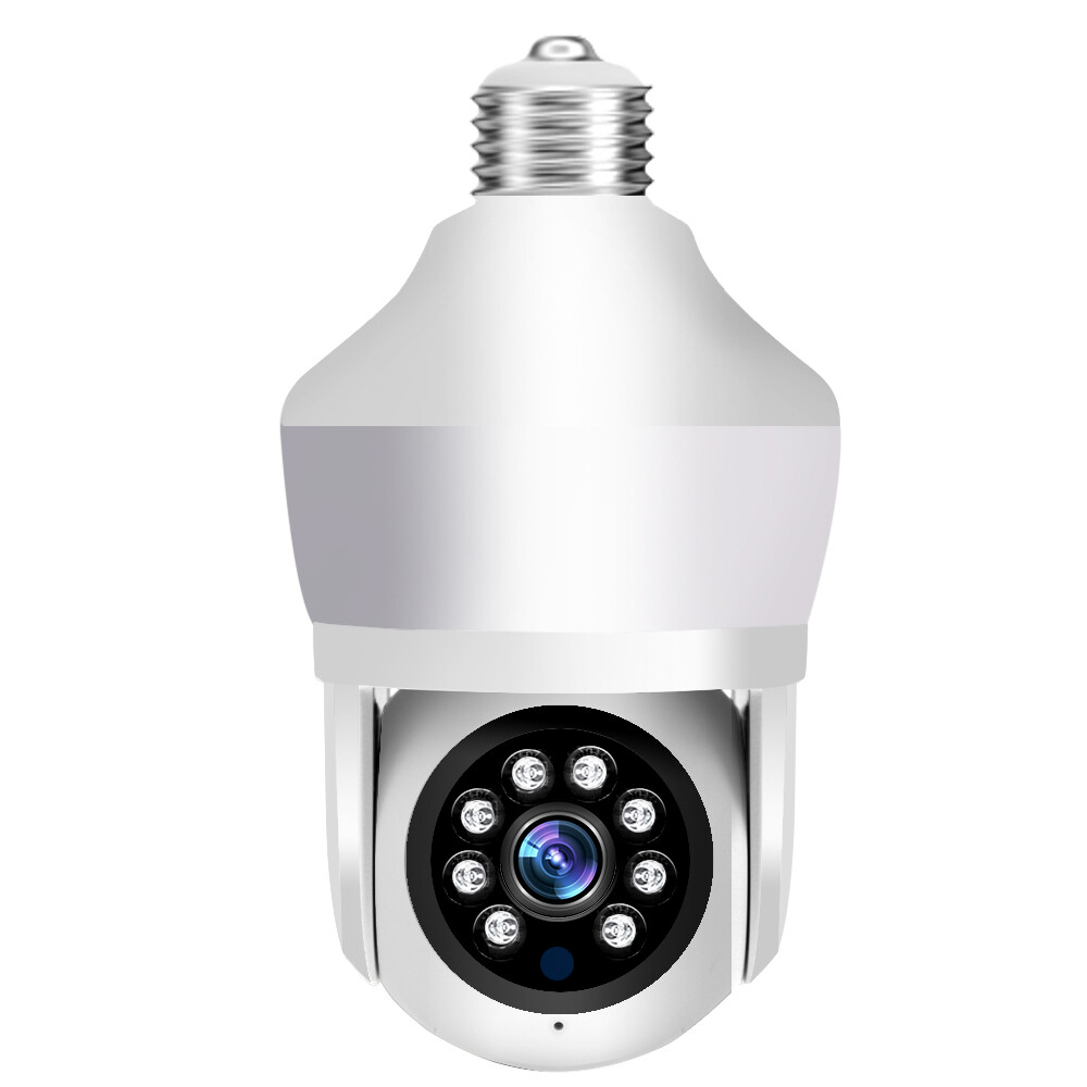 1080P HD Wireless Light Bulb Camera Wi-Fi IR Night CCTV Smart Home Security Cam