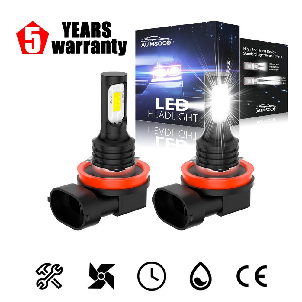 Bright White H11 LED Headlights for 2012-2018 Jeep Grand Cherokee Low Beam