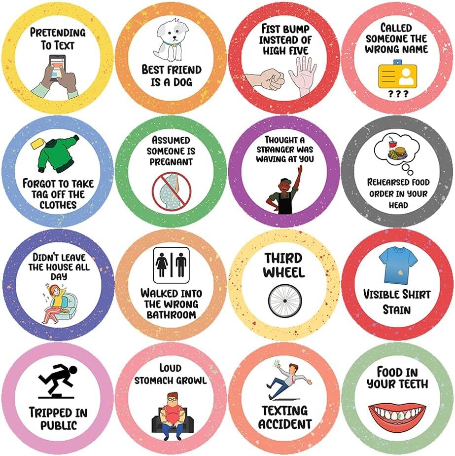 Awkward Merit Stickers (20 Sets X 16 Designs)