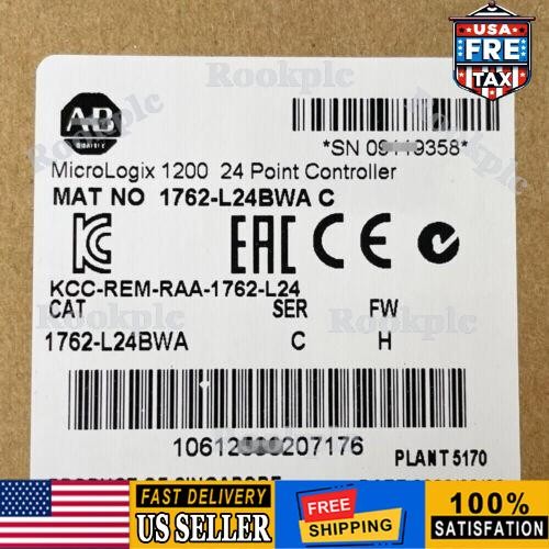 New Allen-Bradley 1762-L24BWA /C MicroLogix 1200 24 Point Controller 1762L24BWA