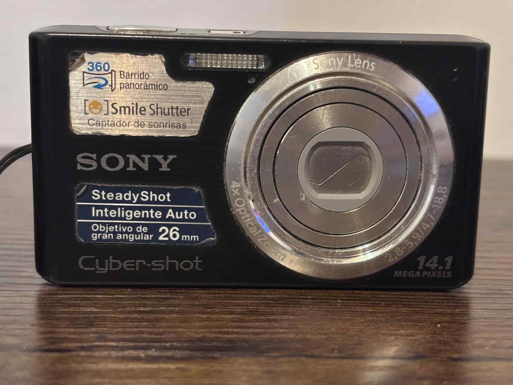 Sony Cyber-shot DSC-W610 14.1MP Black Digital Camera with Battery, Read Descript