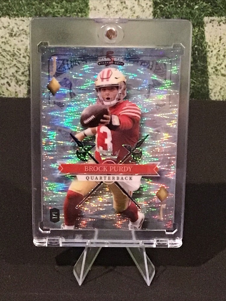 2023 Wild Card 5 Card Draw Stacked Deck Brock Purdy Silver J Of Diamonds 1/1