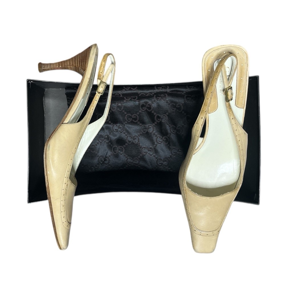 2000s Tom Ford Gucci kitten heels vintage Y2K style