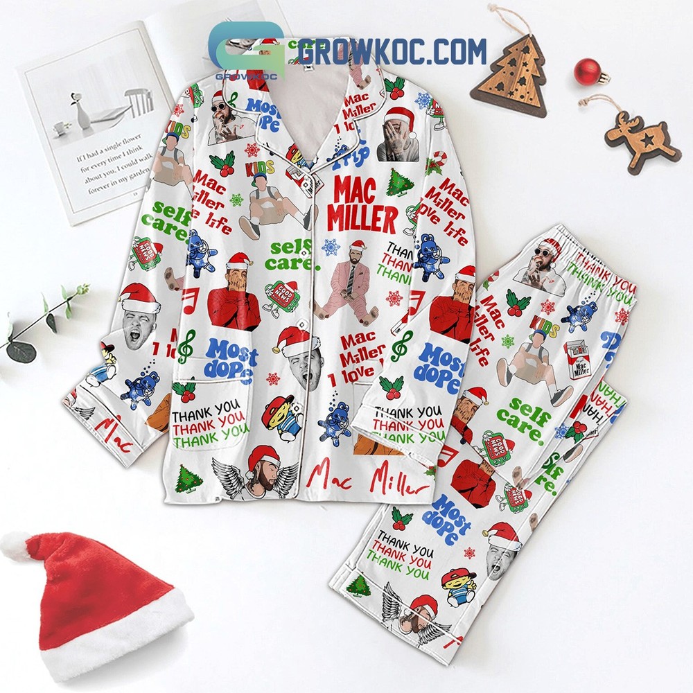 Mac Miller Most Dope Thank You Holiday Pajama Set