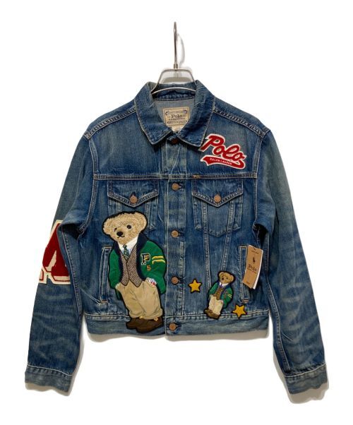 Polo Ralph Lauren Polo Bear Patch Custom Denim Jacket Size S