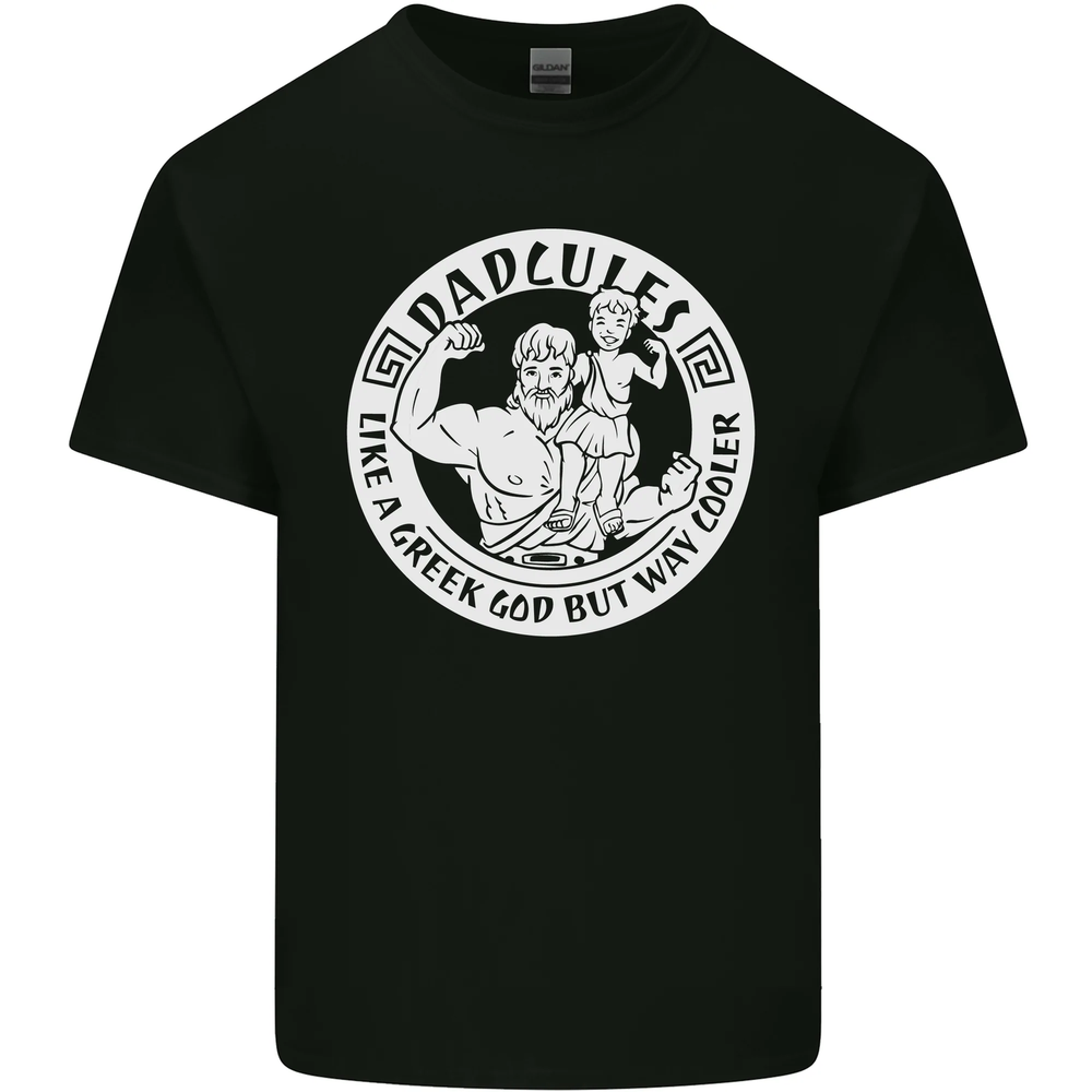 Dadcules Funny Fathers Day Gym Bodybuiding Mens Cotton T-Shirt Tee Top