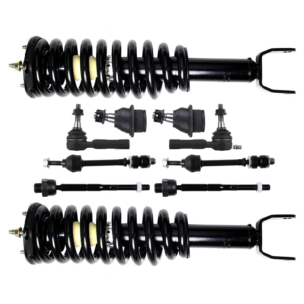 Mitsubishi Raider 06-09 Front Suspension Kit - Struts Tie Rods Ball Joint Stabilizer