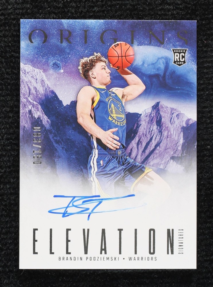 2023-24 Panini Origins - Elevation Signatures #ES-BPW Brandin Podziemski /150 (AU, RC)