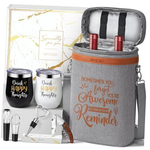 Valentines Day Wine Lovers Gifts for Women Wine Gifts Baskets, Birthday Gifts