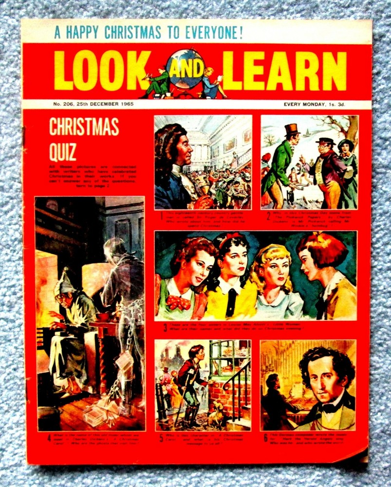 Look and Learn Vintage UK Magazine Dec 25 1965 icmsc3