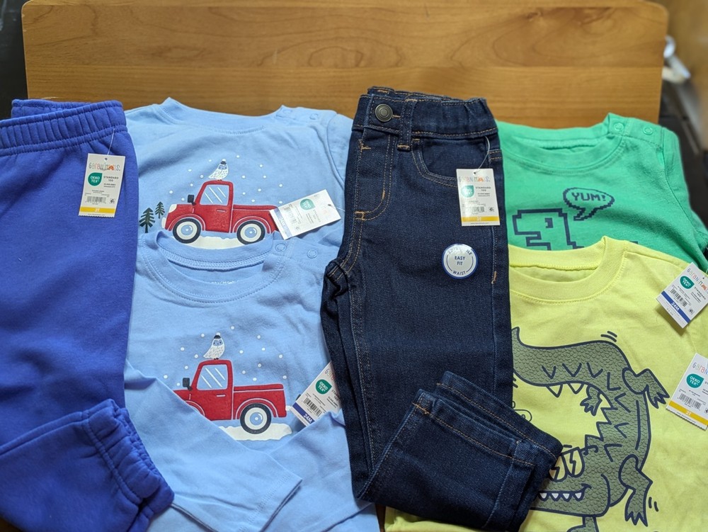 Garanimals Toddler Boy Clothes Bundle Lot 6pc Size 24M / 2T NWT Pants Tops