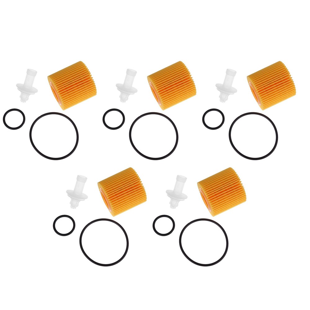 5PCS Oil Filter Kit 04152-YZZA6 Fit For Toyota Prius 1.8L 2010-2018 High Quality
