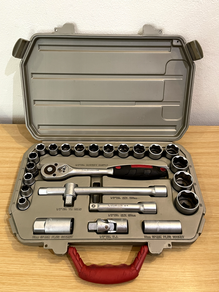 Crescent CTK25NEU Chrome Vanadium Metric Socket Set 25pc Spark Plug 1/2