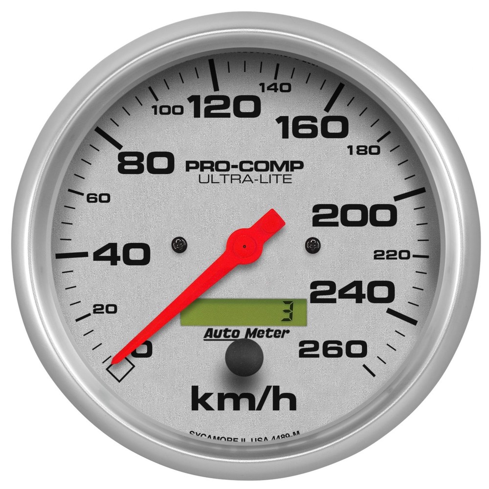 Auto Meter 4489-M Ultra-Lite In-Dash Speedometer