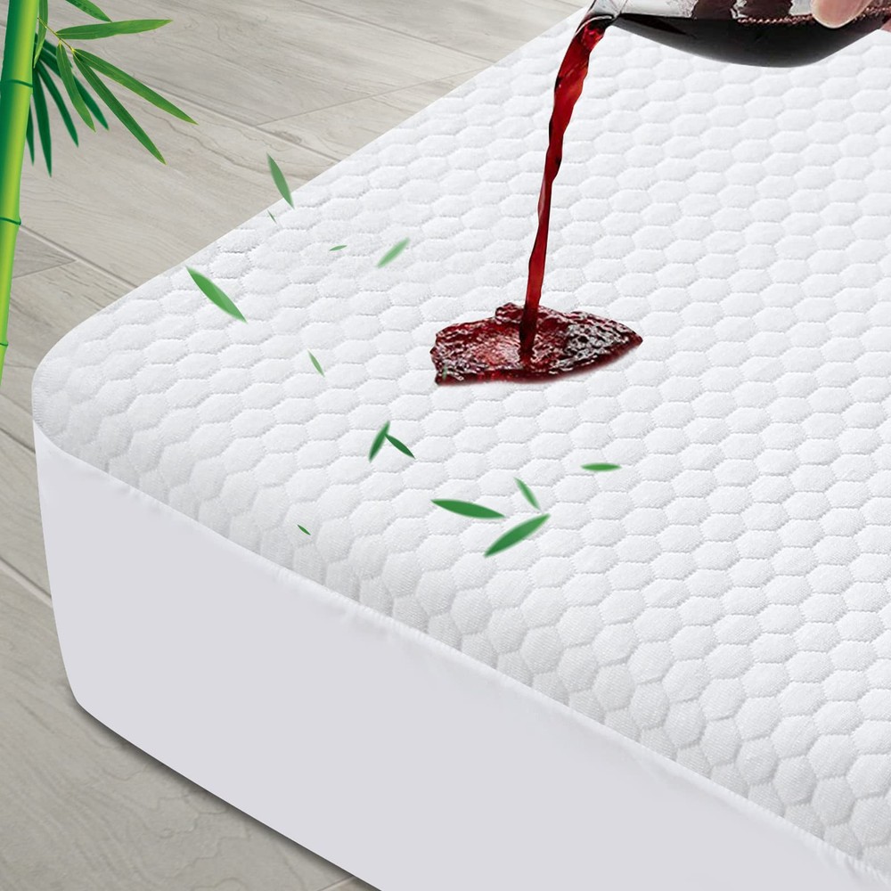 Cooling Waterproof Twin Mattress Protector Cover Pad for Kids Adults