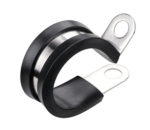 LOKMAN 20 Pack 3/16 Inch Stainless Steel Cable Clamp, Inch, Black,silver