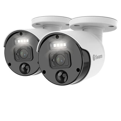 Swann NVR Add-On 2 Pack Security Cameras for Wired PoE NVR CCTV Recorders