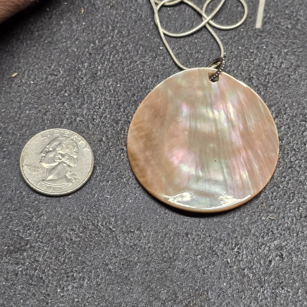 Rare Vintage Large Abalone Necklace