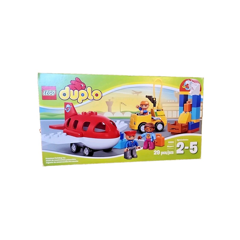 NIP RETIRED 2015 Lego Duplo Airport Building Set w/ three people - 10590