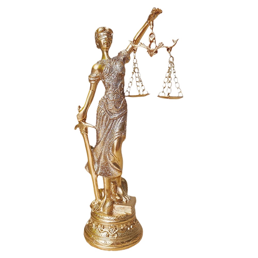 Themis Greek Roman Blind Lady of Justice Law Goddess Statue Sculpture
