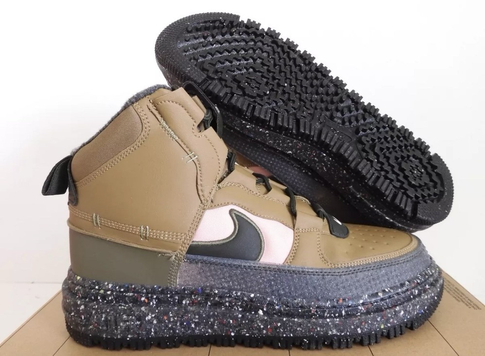 Nike Air Force 1 Boot in Brown Kelp-Sequoia Size 10.5 DD0747-300