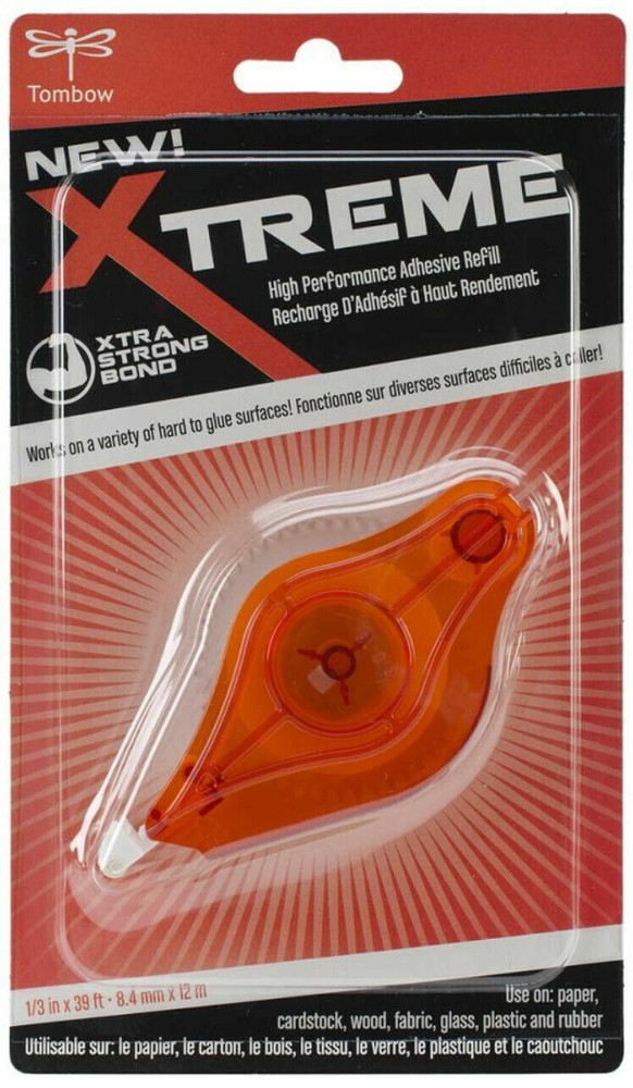 Tombow Permanent Adhesive Xtreme Tape Runner Refills, 1/3